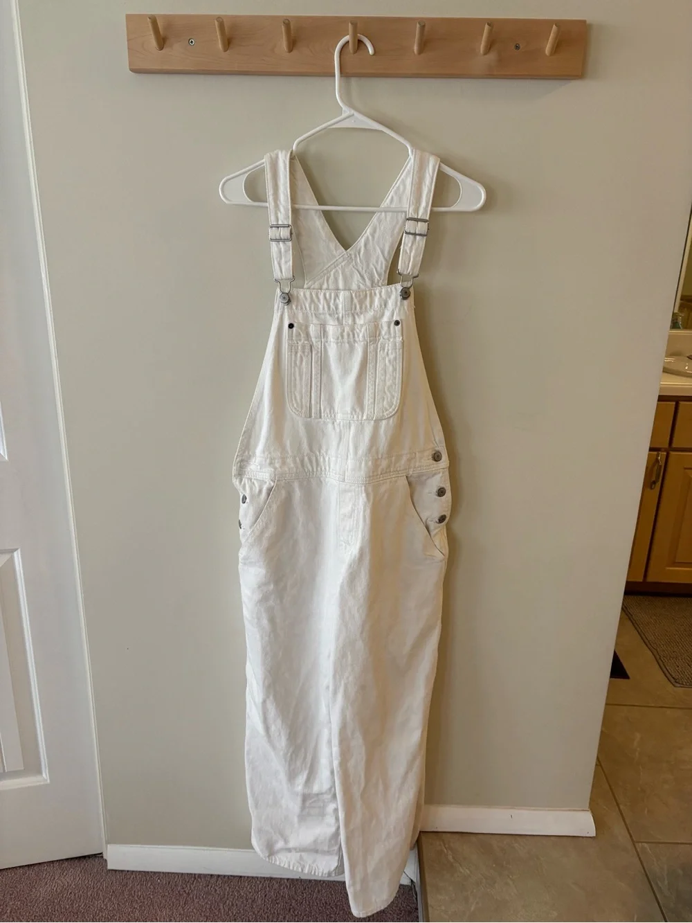 Old Navy Baggy wide leg White Overalls